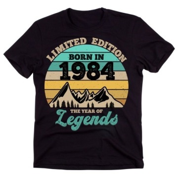 Męska koszulka na 40 urodziny legenda 1984