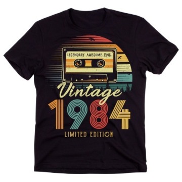 Vintage 1984 - koszulka męska na 40 urodziny