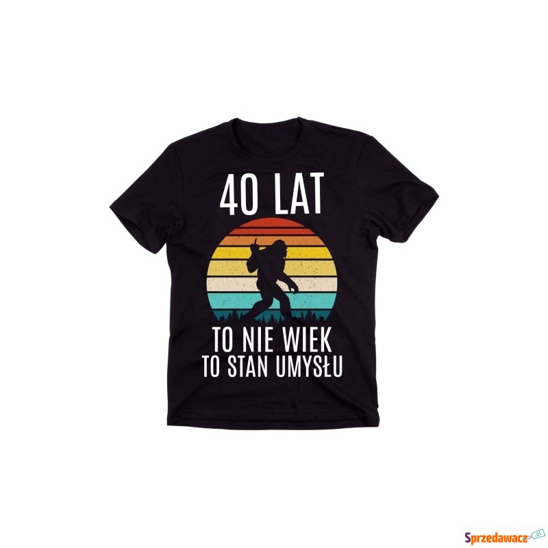 męska koszulka na 40 lat to nie wiek to stan umysłu - Bluzki, koszulki - Gdańsk