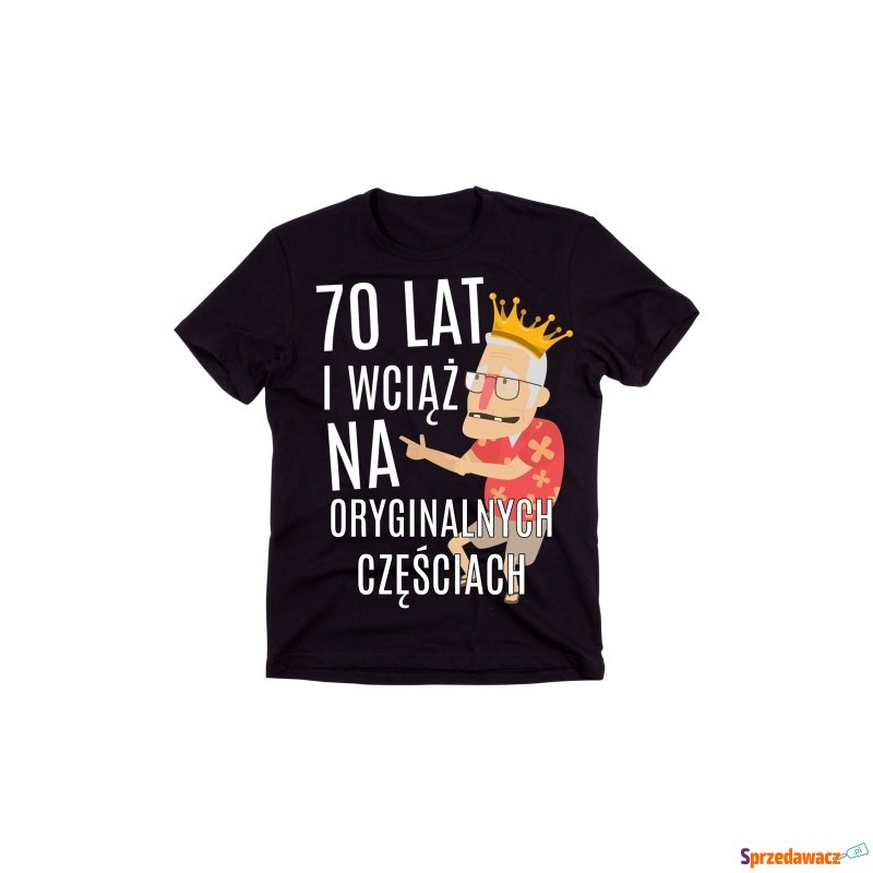 męska koszulka na 70 urodziny NA SIEDEMDZIESIĄTKĘ - Bluzki, koszulki - Tarnobrzeg