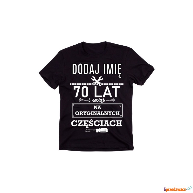 męska koszulka na 70 urodziny z imieniem - Bluzki, koszulki - Bielsko-Biała