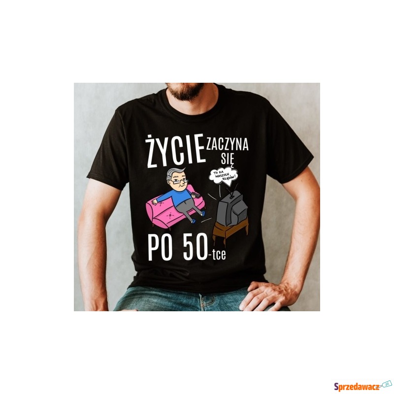 męska koszulka na 50 urodziny - Bluzki, koszulki - Warszawa