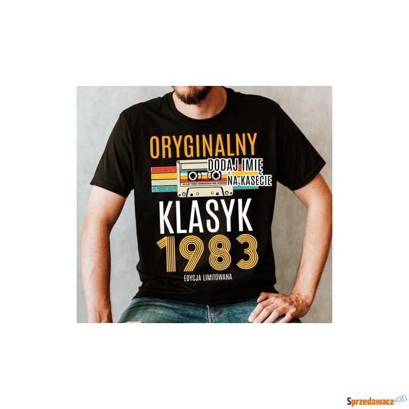 Męska koszulka na 40 z imieniem - Bluzki, koszulki - Tarnów