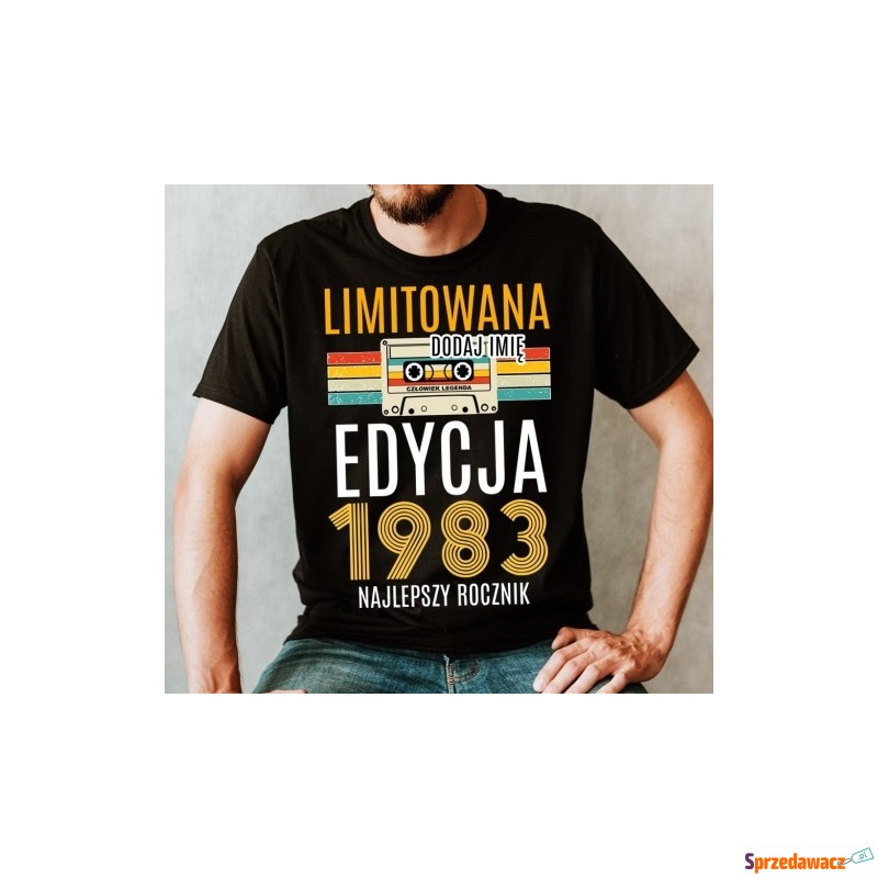 Męska koszulka na 40 z imieniem LIMITOWANA EDYCJA - Bluzki, koszulki - Częstochowa
