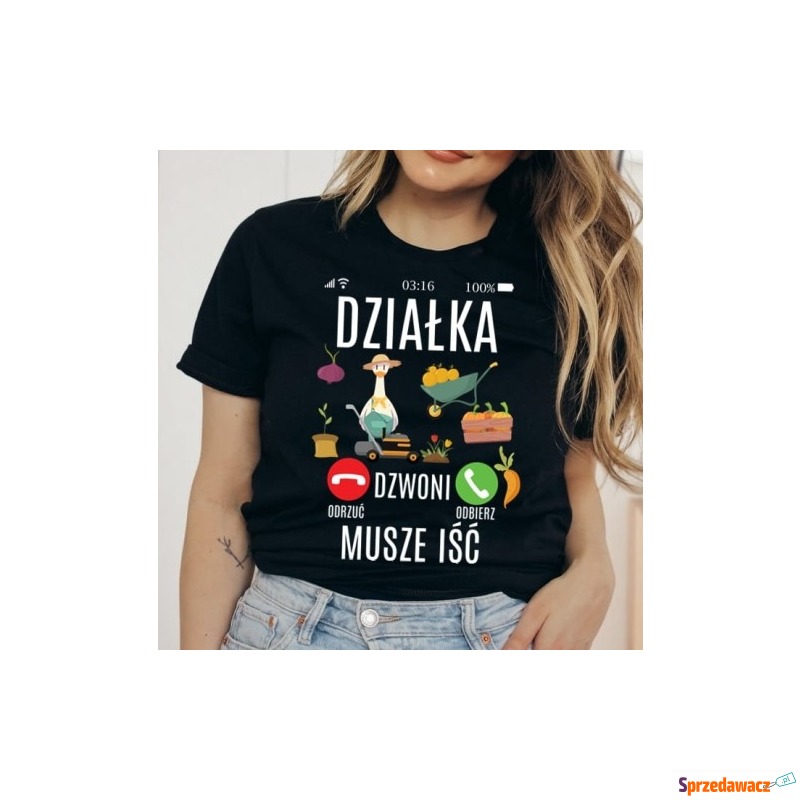 damska koszulka dla działkowca, koszulka na d... - Bluzki, koszule - Białystok