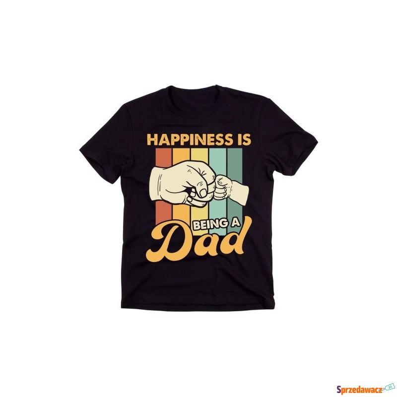 koszulka na dzień taty - szczęście to być tatą - Bluzki, koszulki - Zielona Góra