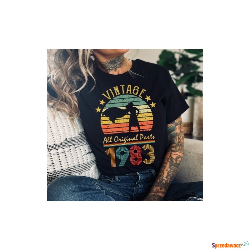 koszulka damska na 40-stke vintage 1983 - Bluzki, koszule - Chorzów