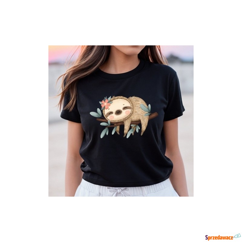 koszulka z leniwcem - Bluzki, koszule - Kraśnik
