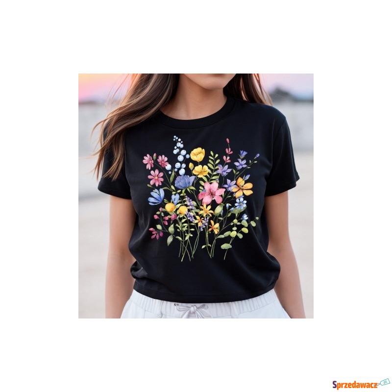 koszulka w kwiaty kwiat2 - Bluzki, koszule - Gorzów Wielkopolski