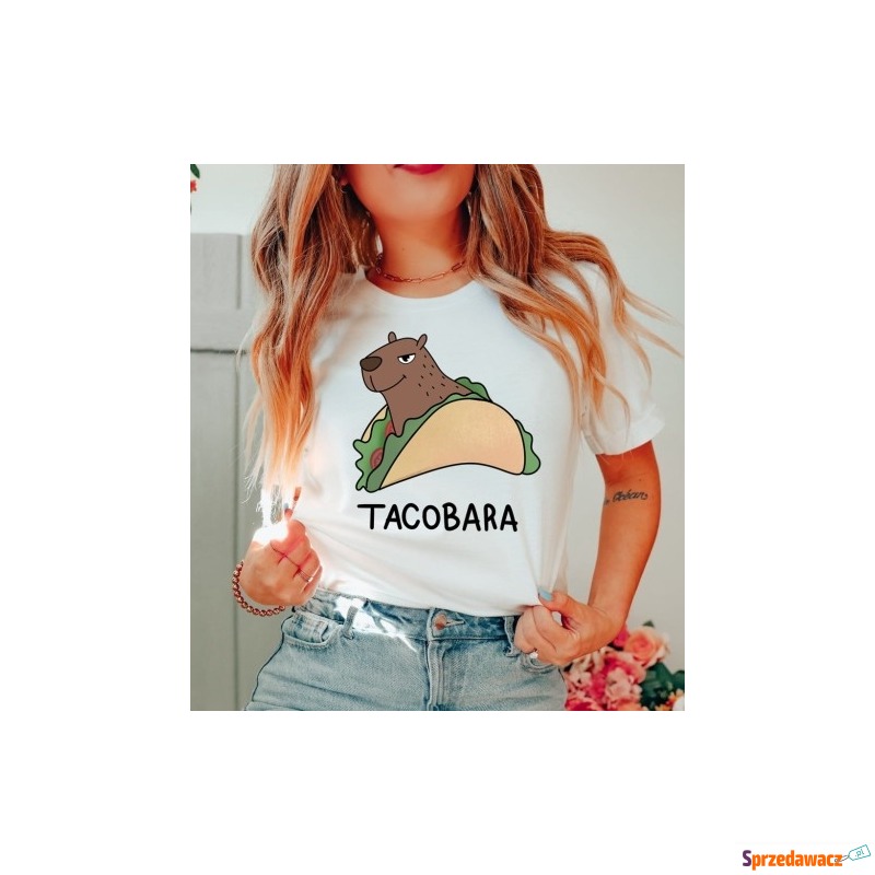 śmieszna koszulka Z tacobarą z capibarą - Bluzki, koszule - Olsztyn