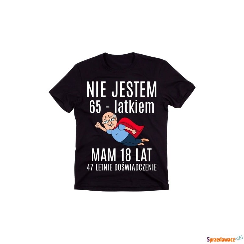 Koszulka NA 65 urodziny NIE JESTEM 65 LATKIEM - Bluzki, koszulki - Dębica