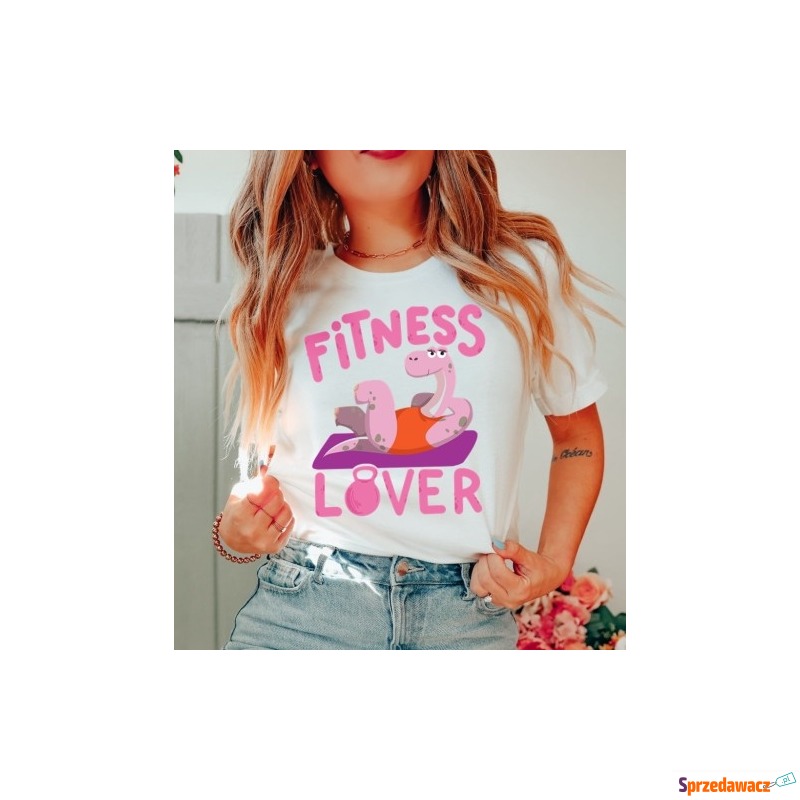 koszulka na fitness fitness lover - Bluzki, koszule - Kraków