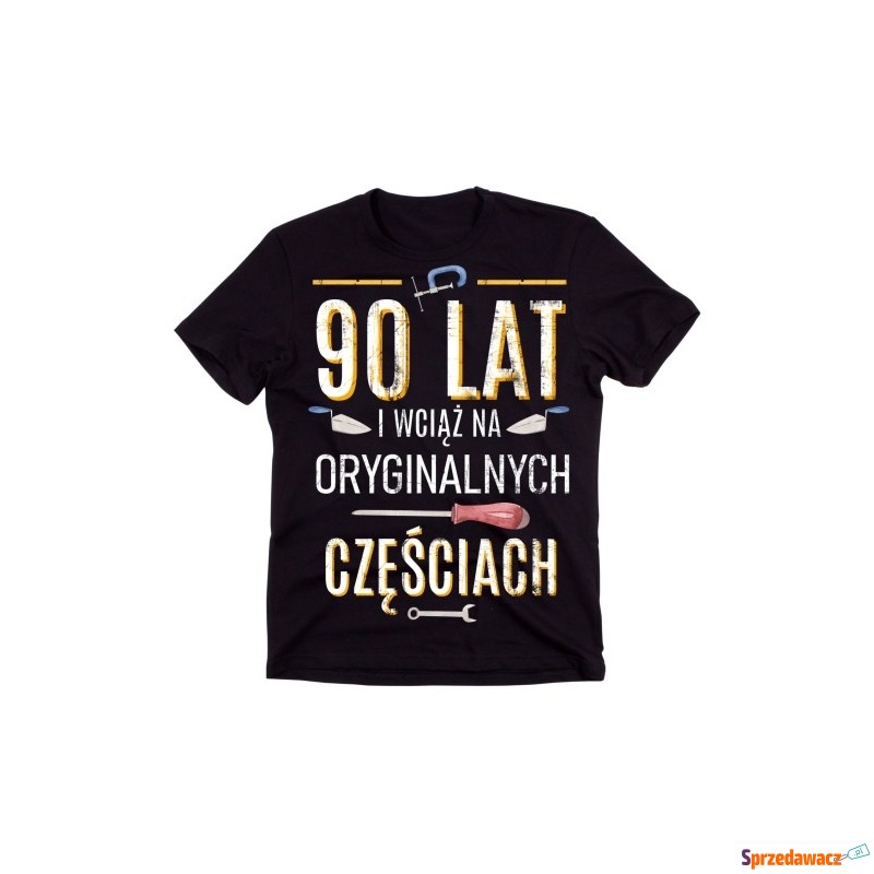 Męska koszulka na 90 urodziny - prezent z okazji... - Bluzki, koszulki - Sochaczew