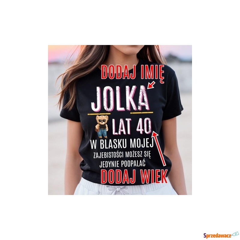 Damska koszulka urodzinowa z imieniem - Bluzki, koszule - Jelenia Góra
