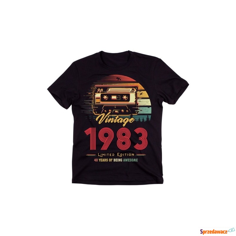 MĘSKA koszulka na czterdziestkę vintage 1983 z... - Bluzki, koszulki - Chorzów