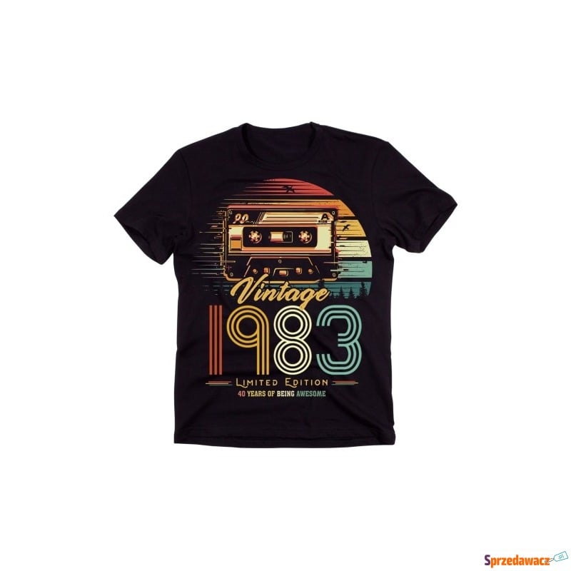 MĘSKA koszulka na czterdziestkę vintage 1983 z... - Bluzki, koszulki - Ostrołęka