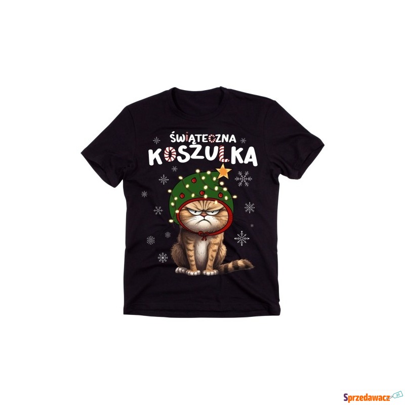 męska świąteczna koszulka pod choinkę - Bluzki, koszulki - Białystok
