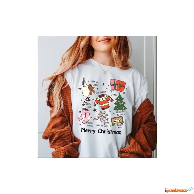 damska koszulka ze świątecznym motywem swieta14 - Bluzki, koszule - Elbląg