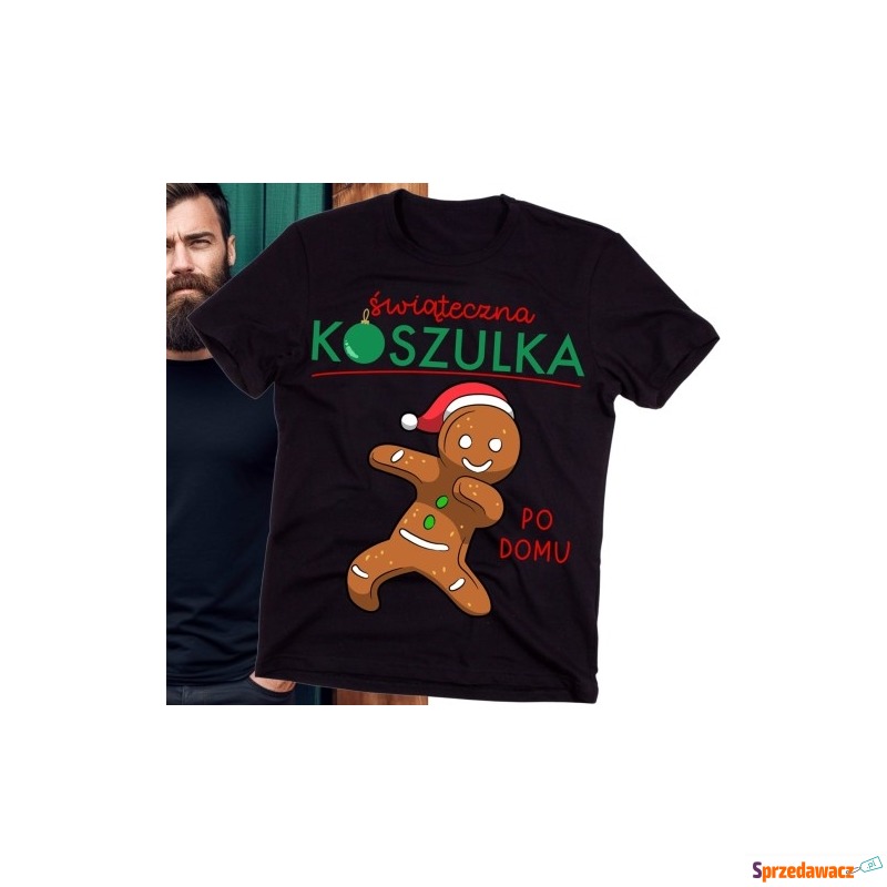 Męska koszulka świąteczna santa72 - Bluzki, koszulki - Bydgoszcz