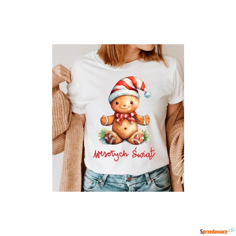 damska koszulka świąteczna - santa119 - Bluzki, koszule - Włocławek