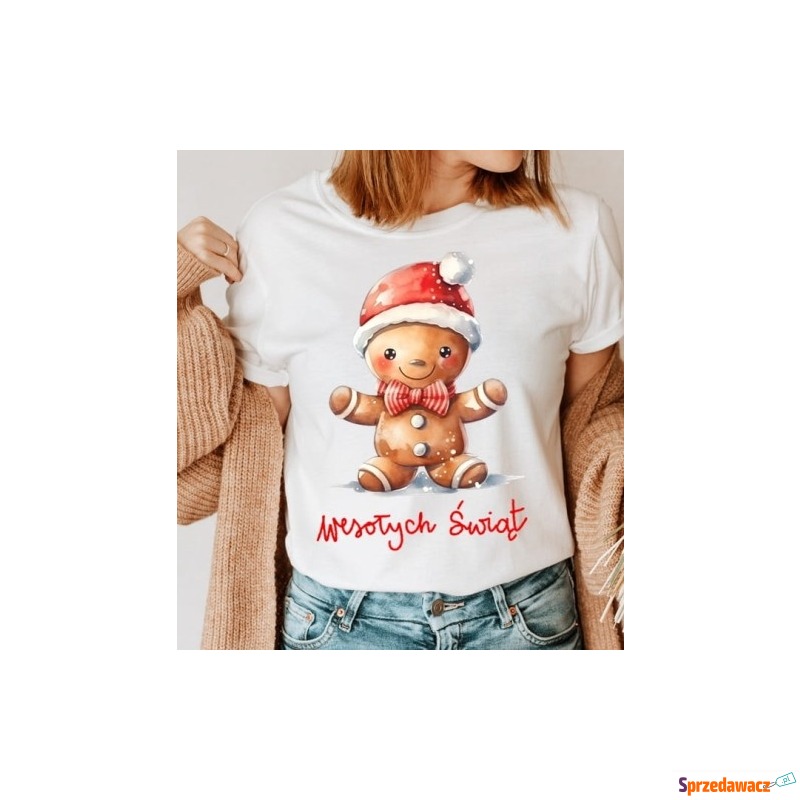 damska koszulka świąteczna - santa117 - Bluzki, koszule - Lublin