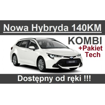 Toyota Corolla - Nowa Hybryda 140KM 1,8 Pakiet Tech Comfort Kamera Dostępny  - 1459zł