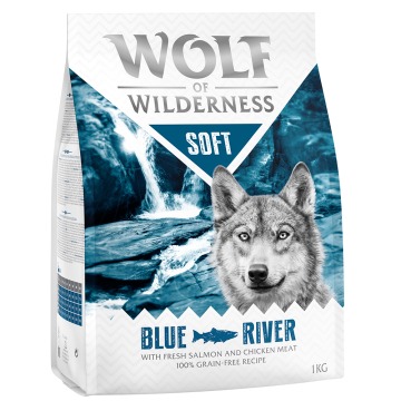 Wolf of Wilderness „Soft – Blue River”, łosoś - 1 kg