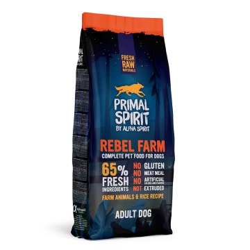 Primal Spirit 65% Rebel Farm karma dla psów - 12 kg