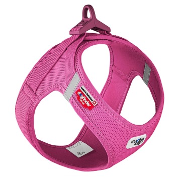 Szelki Curli Vest Clasp Air-Mesh, fuksja - Rozmiar 2XS: obwód klatki piersiowej 30,2 - 33,8 cm