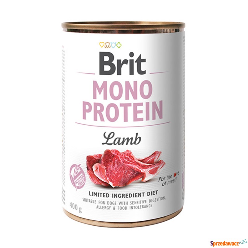 Brit Mono Protein, 6 x 400 g  - Jagnięcina - Karmy dla psów - Rzeszów