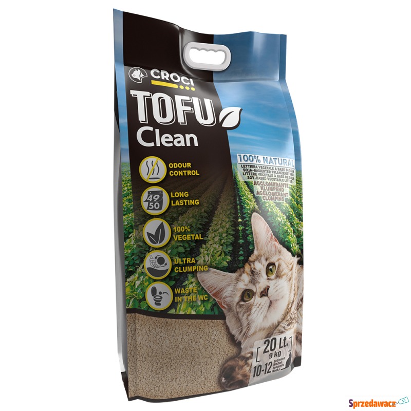 Croci Tofu Clean żwirek dla kota - 20 l (ok. 9... - Żwirki do kuwety - Rzeszów
