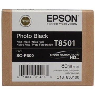 Tusz Oryginalny Epson T8501 (C13T850100) (Czarny Foto) - DARMOWA DOSTAWA w 24h