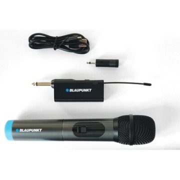 Mikrofon bezprzewodowy Blaupunkt UHF WM40U Czarny