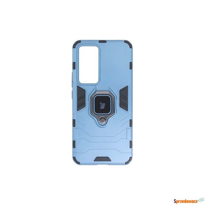 Etui Bizon Case Armor Ring do VIVO Y76 5G, niebieskie - Etui na telefon - Bytom