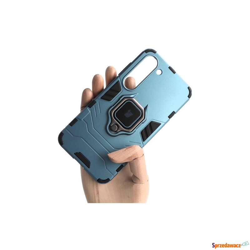 Etui Bizon Case Armor Ring do Galaxy S23, niebieskie - Torby, plecaki do laptopów - Zamość