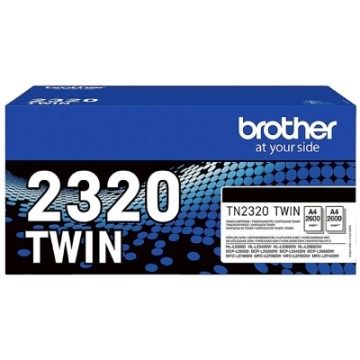 Tonery Oryginalne Brother TN-2320 (TN2320TWIN) (Czarne) (dwupak) - DARMOWA DOSTAWA w 24h