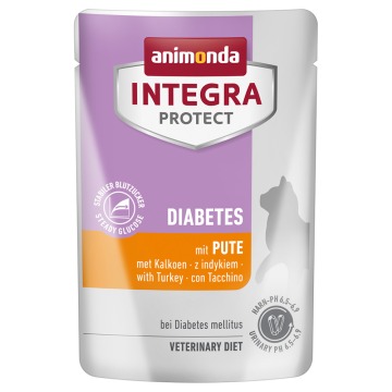 Korzystny pakiet animonda Integra Protect Adult Diabetes, 48 x 85 g - Indyk