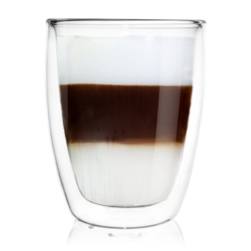 Szklanka termiczna 330ml z podwÓjnĄ sciankĄ latte napojÓw