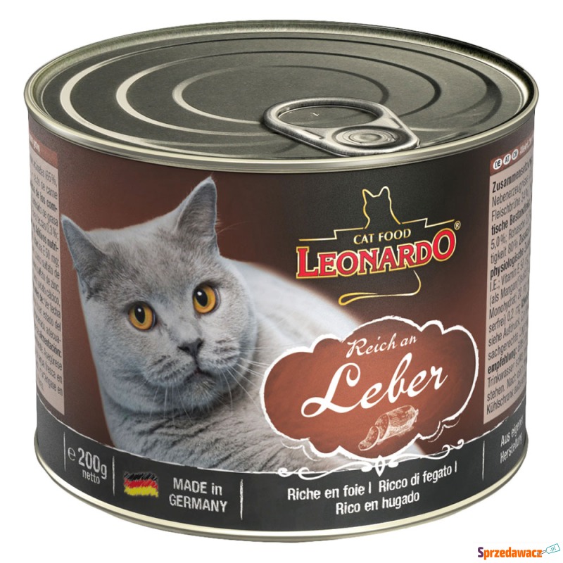 Leonardo All Meat, 6 x 200 g - Wątróbka - Karmy dla kotów - Świdnik