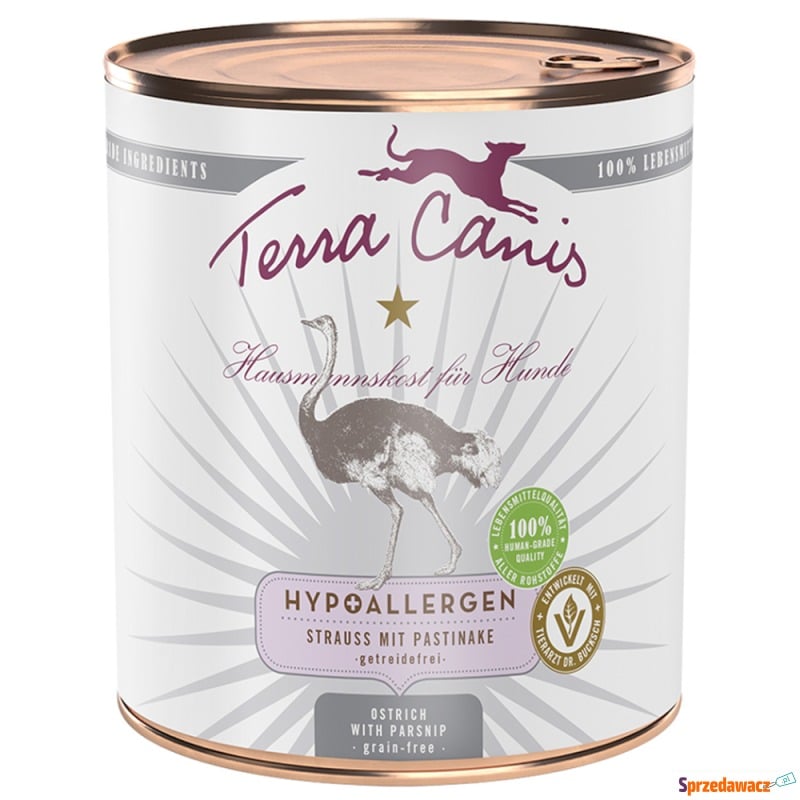 Terra Canis Hypoallergen, 6 x 800 g - Struś z... - Karmy dla psów - Żyrardów