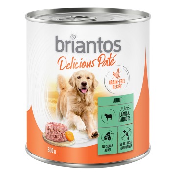 Briantos Delicious Paté, 6 x 800 g - Jagnięcina i marchew