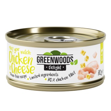 Greenwoods Delight, filet z kurczaka i ser 24 x 70 g