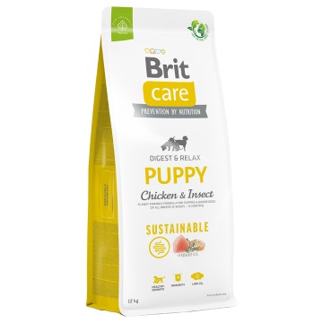 Brit Care Dog Sustainable Puppy, kurczak i insekty - 12 kg