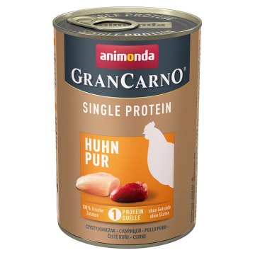 animonda GranCarno Adult Single Protein, 6 x 400 g - Kurczak