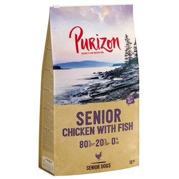Purizon Senior, kurczak i ryba, bez zbóż - 2 x 12 kg