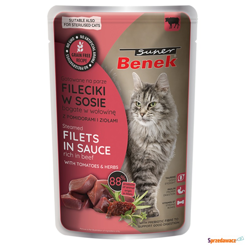 Korzystny pakiet Super Benek filety gotowane na... - Karmy dla kotów - Częstochowa