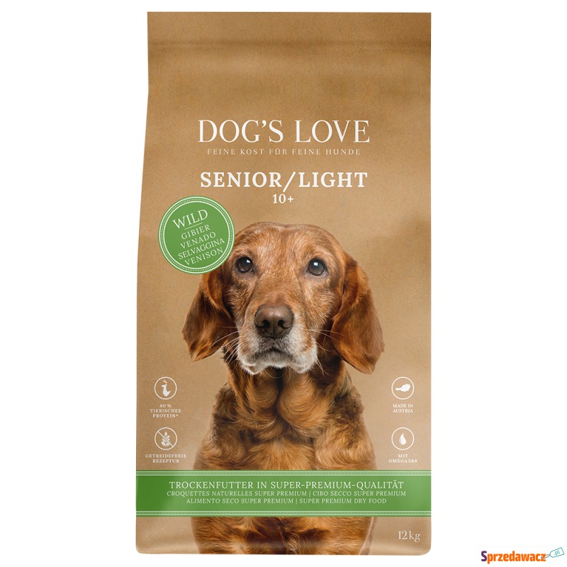 Dog´s Love Senior/Light, dziczyzna - 2 x 12 kg - Karmy dla psów - Lubin
