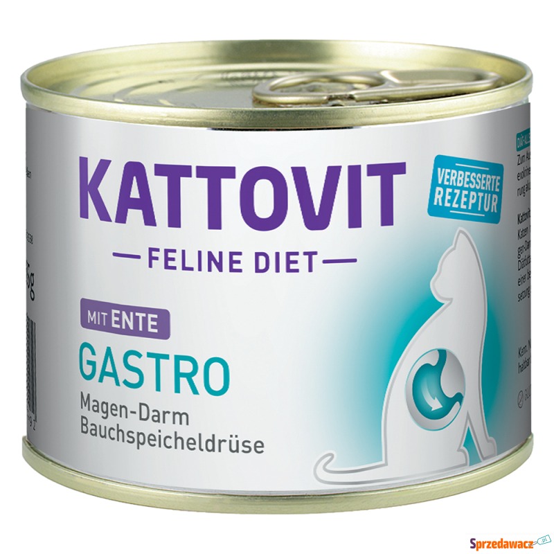 Kattovit Gastro, 6 x 185 g - Kaczka, 24 x 185... - Karmy dla kotów - Dąbrowa Górnicza
