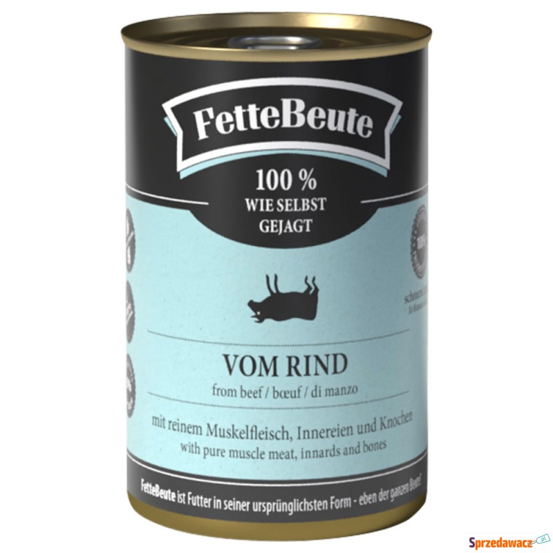 FetteBeute, 24 x 400 g - Wołowina - Karmy dla psów - Zamość
