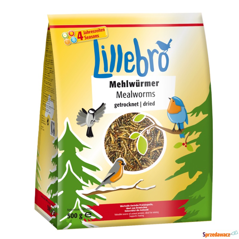 Lillebro Mącznik suszony - 4 x 500 g - Karmy dla ptaków - Tczew